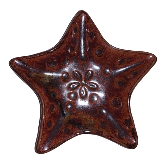 Vintage MCM Studio Signed Star Ceramic Pottery Trinket Dish - Picture 2 of 4